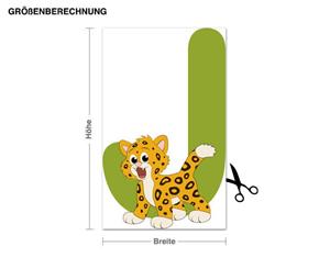 Klebefieber Wandtattoo Kinderzimmer Kinder ABC - Jaguar