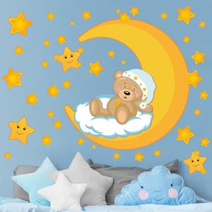 Klebefieber Wandtattoo 41-teilig Teddys Sternenhimmel Traum Mega-Set