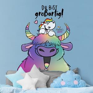 Klebefieber Wandtattoo Pummeleinhorn - Du bist großartig