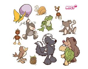 Klebefieber Wandtattoo Kinderzimmer NICI - Forest Friends