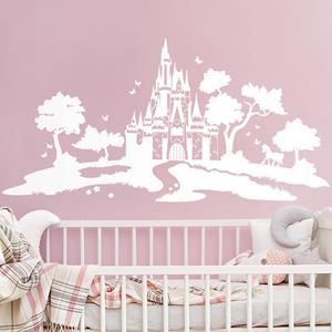 Klebefieber Wandtattoo Kinderzimmer Märchenschloss