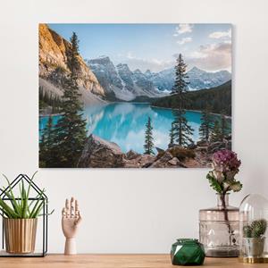 Klebefieber Leinwandbild Bergsee