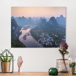 Klebefieber Leinwandbild Stadt am Fluss