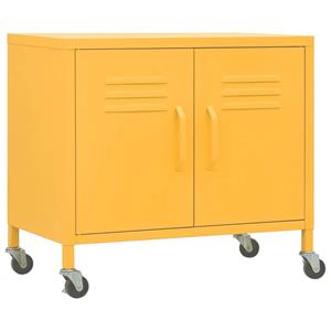 VIDAXL Lagerschrank Senfgelb 60x35x49 Cm Stahl