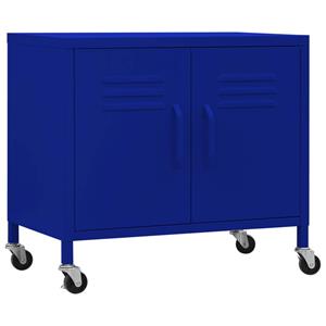 VIDAXL Lagerschrank Marineblau 60x35x49 Cm Stahl