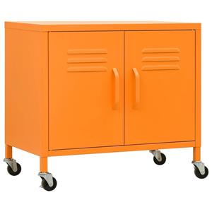 VidaXL Opbergkast 60x35x56 Cm Staal Oranje