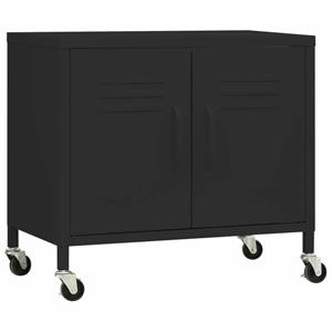 VIDAXL Lagerschrank Schwarz 60x35x49 Cm Stahl