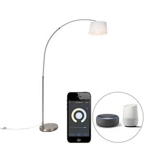 QAZQA Booglamp arc - Wit - Modern - L 154.8cm