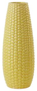 Light & Living Vaas Corn Keramiek, 41cm hoog - Geel