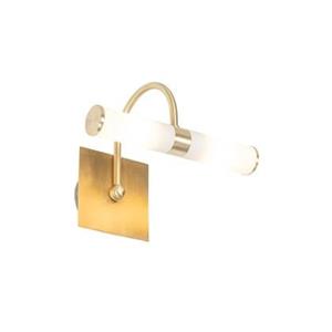 QAZQA Klassische Wandleuchte gold IP44 2-flammig - Bath Arc