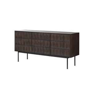 Olivine Vanja houten sideboard donkerbruin - 160 x 45 cm