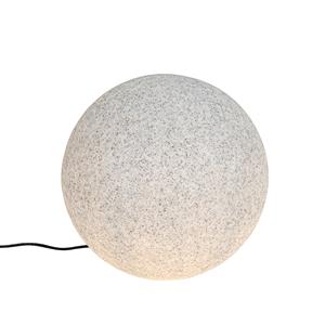 QAZQA Moderne buiten vloerlamp grijs 45cm IP65 - Nura