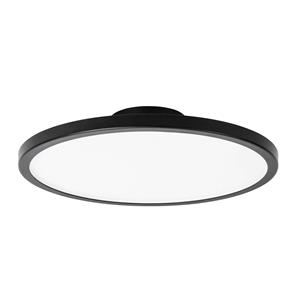 LightMe LED plafondlamp Disk-1 IP44 GX53 zwart 30,2 cm