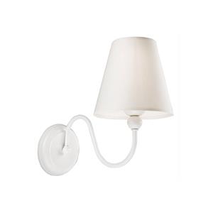 Euluna Wandlamp Mary met stoffen kap, wit