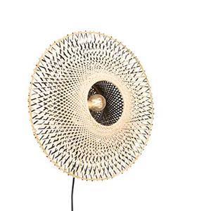 QAZQA Wandlamp rina - Naturel - Oosters - D 50cm