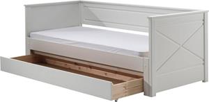 Vipack Bett "Vipack Pino", Kojenbett LF 90x200 cm, ausziehen auf 180x200 cm, Ausf. Weiß lackiert