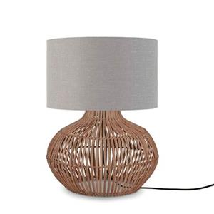 GOOD&MOJO Tafellamp Kalahari - Lichtgrijs|Rotan - Ã32cm
