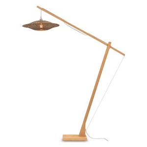 GOOD&MOJO Vloerlamp Bali - Bamboe|Zwart - 175x60x207cm