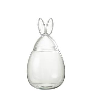 J-Line Pot Konijn Glas Transparant Large