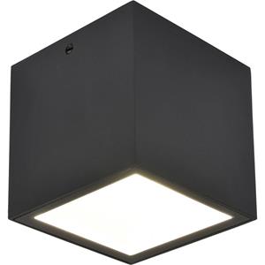 Lutec 6389102012 GEMINI LED-buitenlamp (plafond) LED LED 7.00 W Energielabel: E (A - G) Zwart (mat)