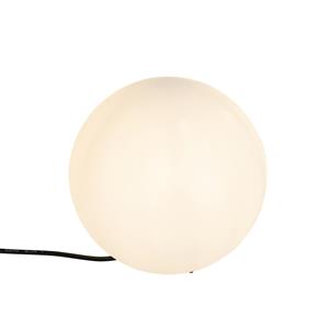 QAZQA Moderne buiten vloerlamp wit 25 cm IP65 - Nura