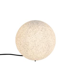 QAZQA Moderne buiten vloerlamp grijs 25 cm IP65 - Nura