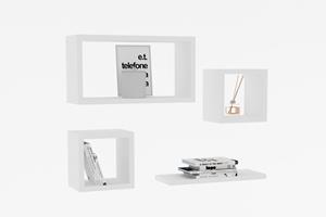 Set van 4 wandplanken Babi | Hannah Home