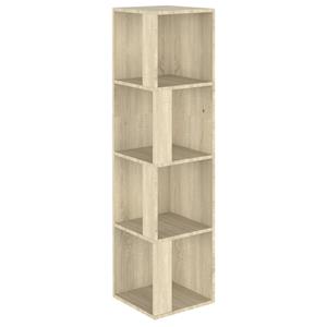 Hoekkast 33x33x132 cm bewerkt hout sonoma eikenkleurig