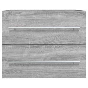 Vidaxl Waschbeckenschrank Grau Sonoma 60x38,5x48 Cm Holzwerkstoff