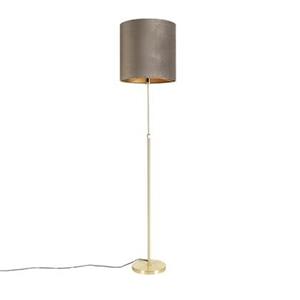 QAZQA Vloerlamp parte fl - Taupe - Landelijk / Rustiek - D 400mm