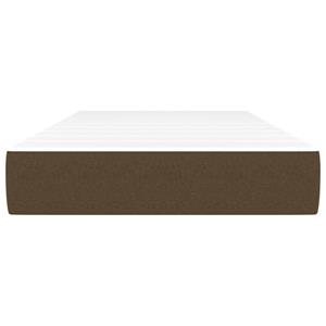 vidaXL Pocketveringmatras 90x200x20 cm stof donkerbruin