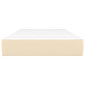 vidaXL Pocketveringmatras 100x200x20 cm stof crèmekleurig