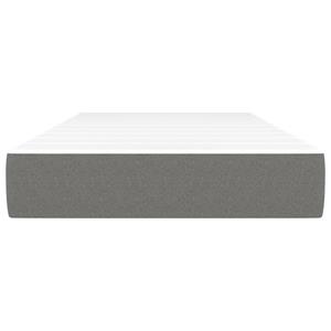 vidaXL Pocketveringmatras 100x200x20 cm stof donkergrijs