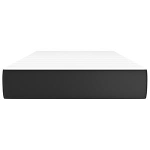 vidaXL Pocketveringmatras 100x200x20 cm kunstleer zwart