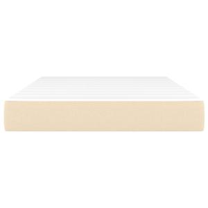 vidaXL Pocketveringmatras 120x200x20 cm stof crèmekleurig