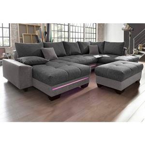 Mr. Couch Wohnlandschaft "Nikita", wahlweise mit Kaltschaum (140kg Belastung/Sitz) und Bluetooth-Sound