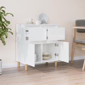 Vidaxl Sideboard Hochglanz-weiß 60x35x70 Cm Holzwerkstoff