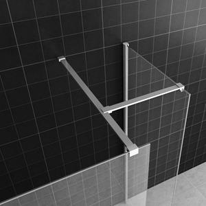 Aqua Splash Inloopdouche Combinatie Set 120x200 + 90x200 cm 10 mm NANO + Muurprofiel 