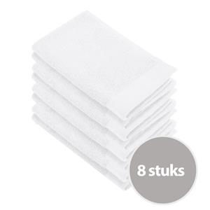 Walra Soft Cotton Gastendoekjes 30x50 cm 550gram White - 8 stuks