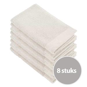 Walra Soft Cotton Gastendoekjes 30x50 cm 550gram Stone Grey - 8 stuks