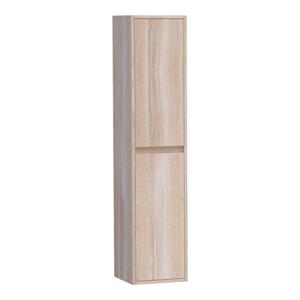 Saniclass Nexxt 160 Badkamerkast - 160x35x35cm - 2 links/rechtsdraaiende deuren - hout - white oak 7007WOG