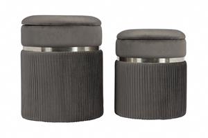 Hearthome & Living | Set van 2 poefs Zora