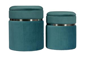 Hearthome & Living | Set van 2 poefs Zora