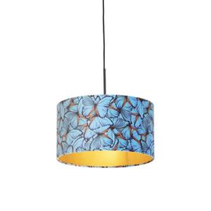 QAZQA Hängelampe mit Schirm Schmetterling/Gold 35 cm - Combi