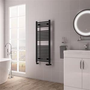 Eastbrook Biava multirail handdoekradiator 45x110cm 546W zwart mat