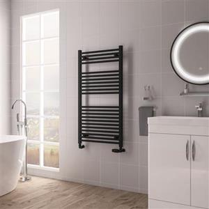 Eastbrook Biava multirail handdoekradiator 60x110cm 695W zwart mat