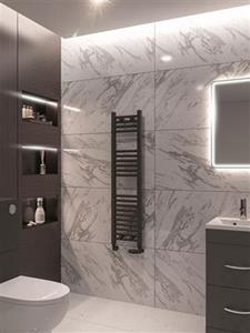 Eastbrook Wingrave handdoekradiator 30x120cm antraciet 398W