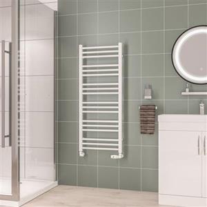 Eastbrook Corinium handdoekradiator 50x120cm 596W wit glans