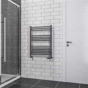 Eastbrook Tuscan Square multirail handdoekradiator 60x80cm 497W antraciet