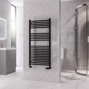 Eastbrook Rion handdoekradiator 60x120cm 740W zwart mat